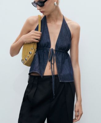 Women's Buttons Cotton Pants