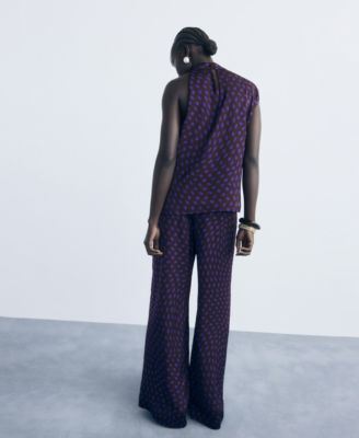 Women's Polka Dots Flare Pants