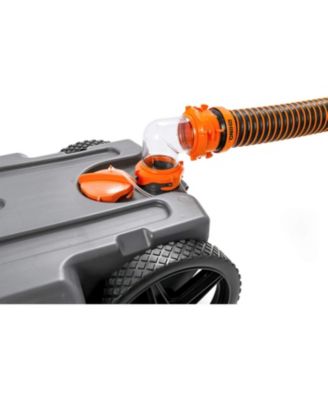 39007 Rhino Portable 36 Gallon RV Waste Holding Tank w/ Hose & Accessories