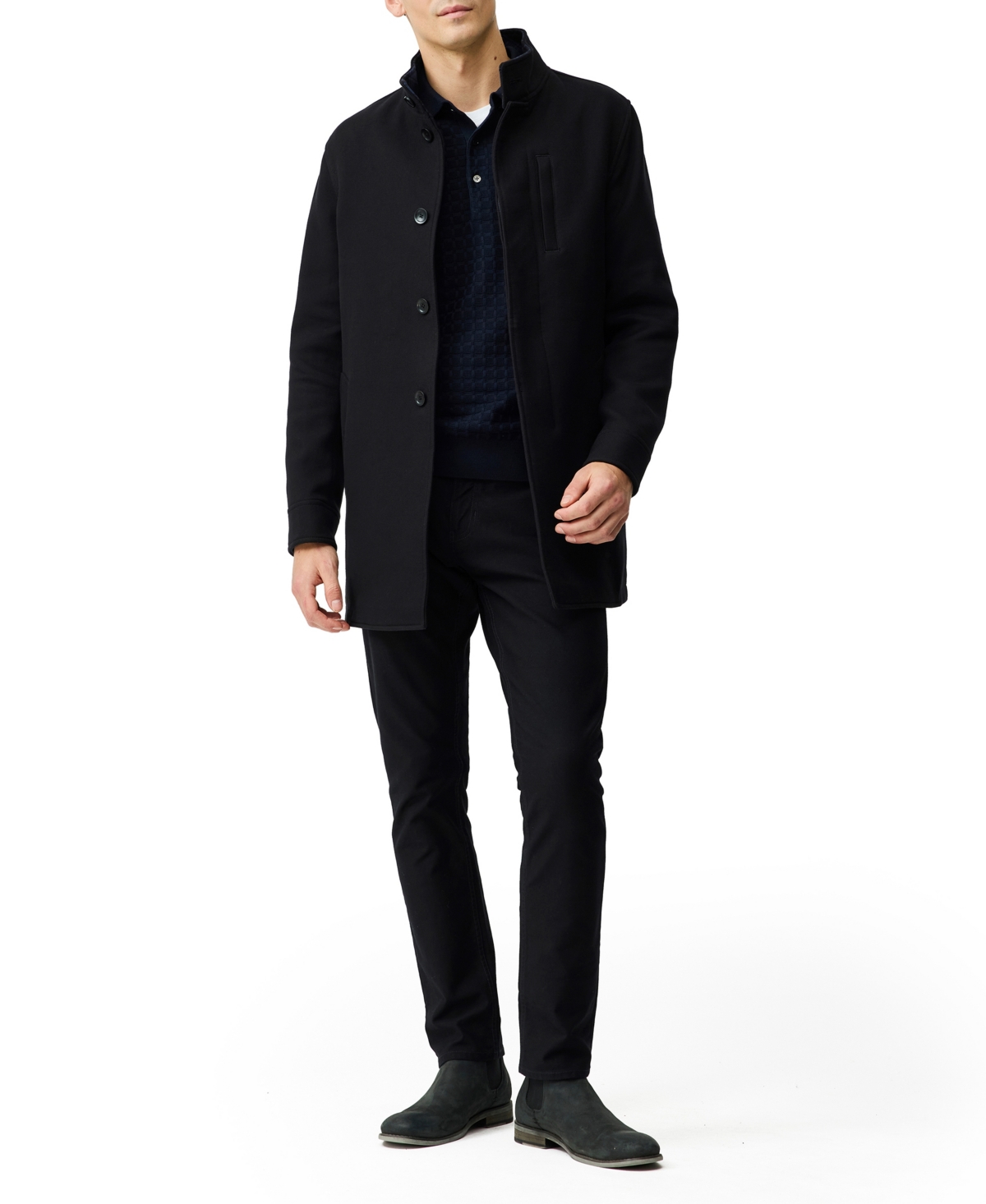 Rodd & Gunn Men's Cain Flat Coat In Black