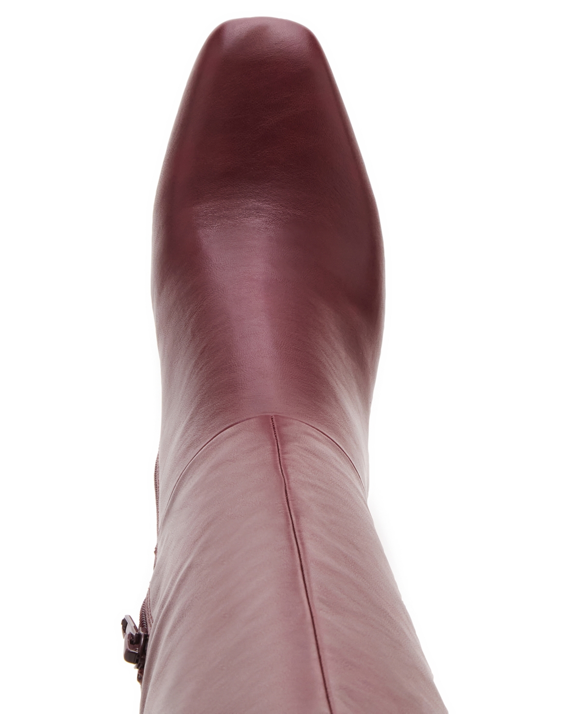 Madden Girl Wisee Wide-calf Block-heel Knee-high Dress Boots In Burgundy