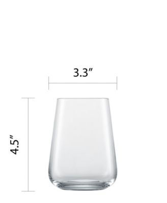 Vervino Stemless Wine Glasses, Set of 4