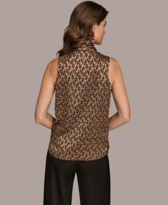 Women's Sleeveless Mock Neck Top