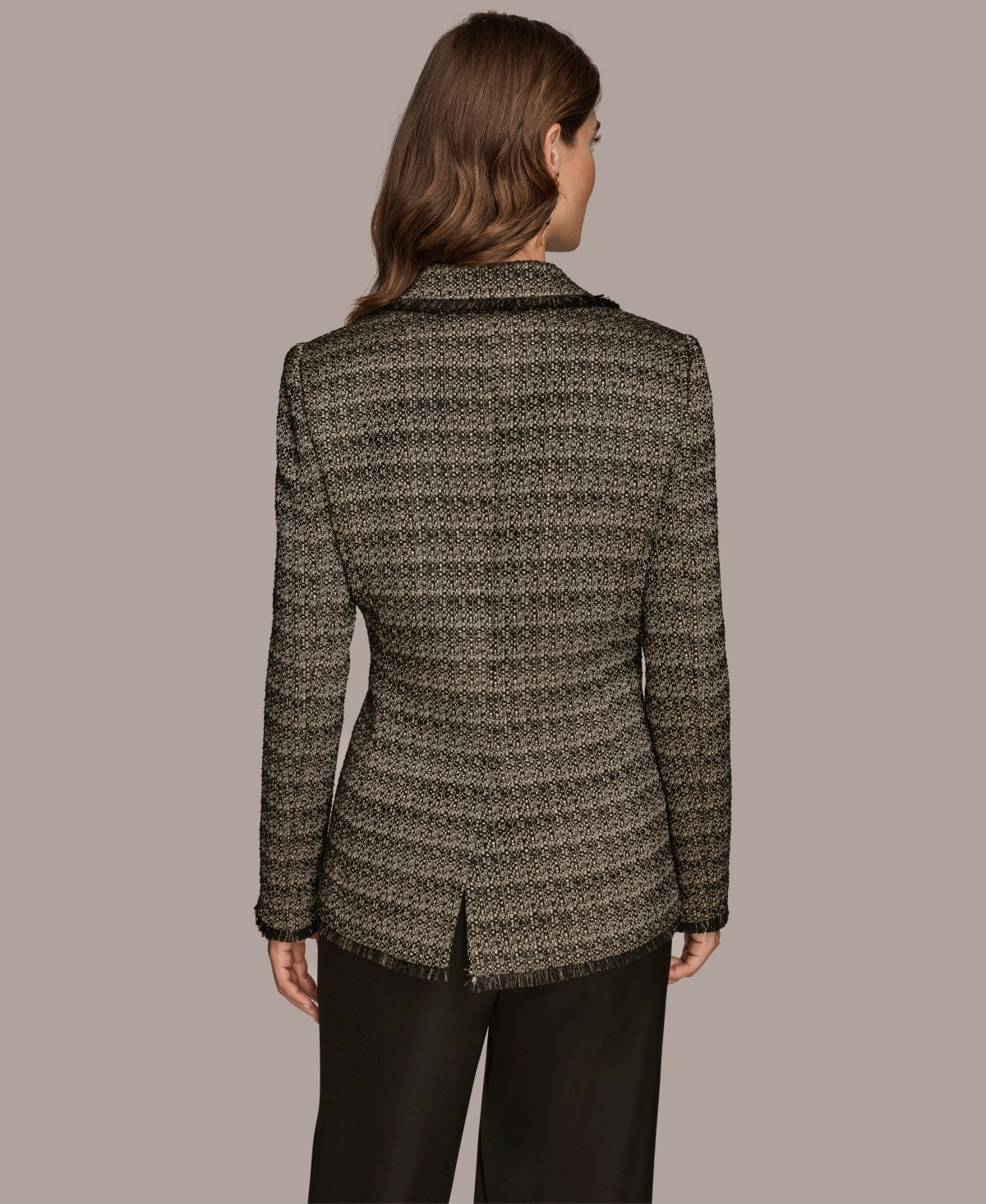 Donna Karan New York Women's Novelty One Button Jacket