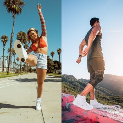 Women's White High-top Sneaker