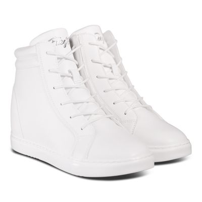 Women's White Wedge Sneaker