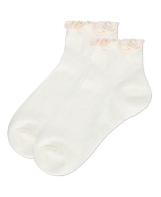 Girls' Colored Ruffle Anklet Socks