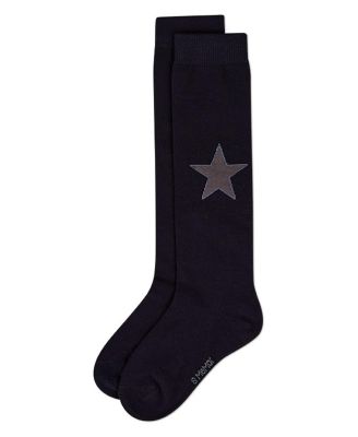 Big Girls Cotton-Rich Star Themed Knee Sock