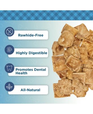 4” x 4” Beef Cheek Chip Dog Treats – Chicken Flavor – 5 Count Bag – All-Natural, High-Protein, Long-Lasting Dog Chews