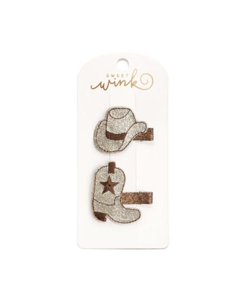 Аксессуары для волос Sweet Wink Child Cowgirl Cutie Clip Set для девочек, цвет: Разноцветный