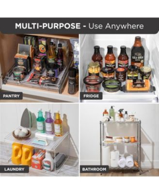 Hard Plastic Liner for Pull Out Shelf, Fits Pull Out Cabinet Organizer