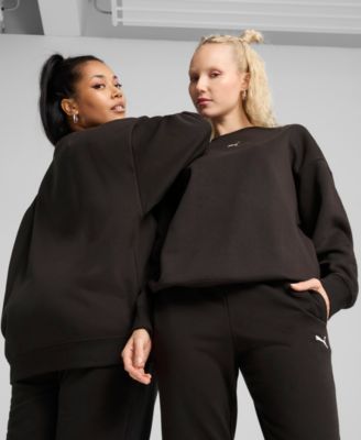 Women's Essential Oversized Crew Fleece Sweatshirt