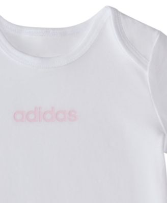 Baby Girls' Logo Bodysuits and Pants, 3-Piece Set