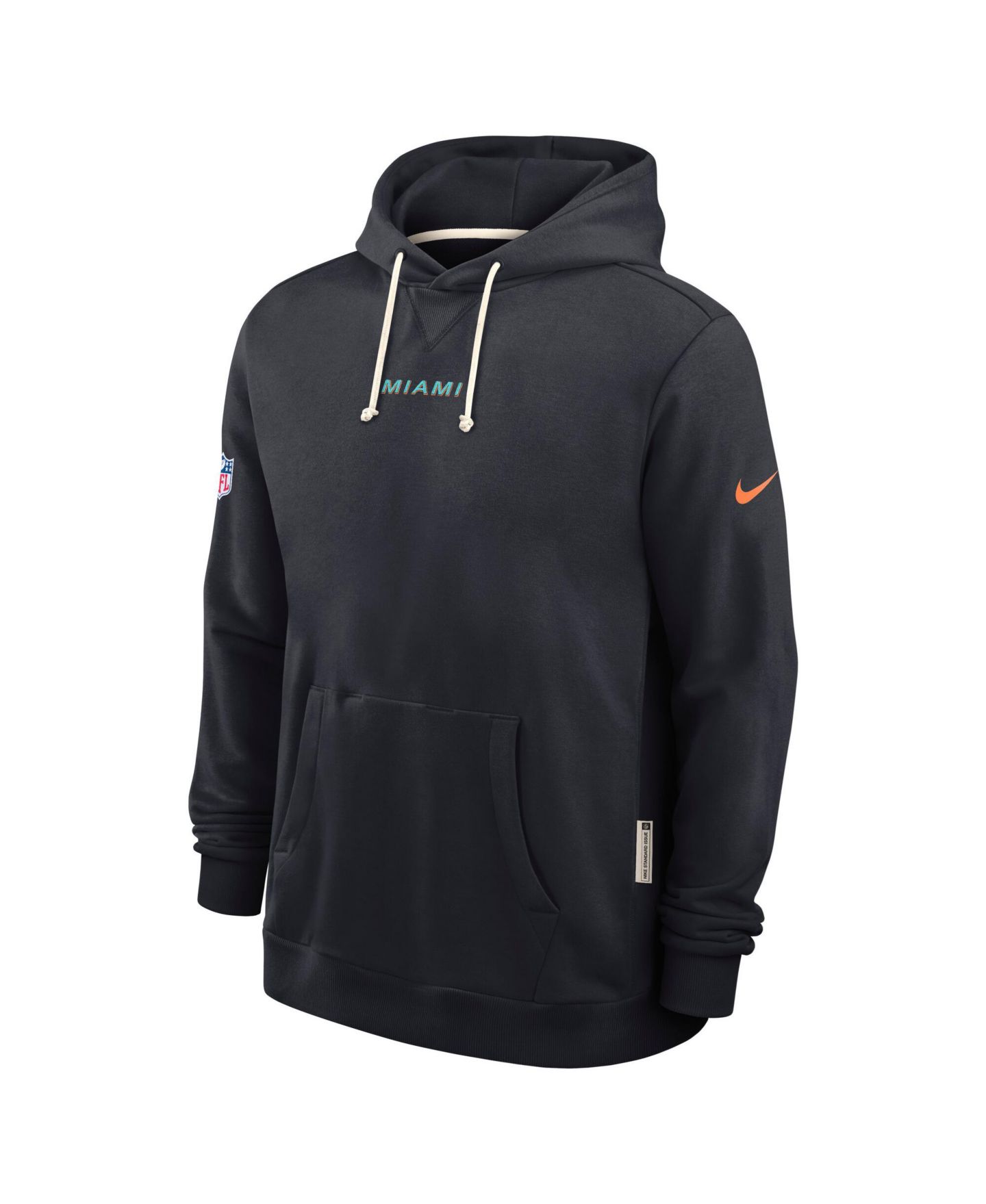 Мужское худи Nike Navy Miami Dolphins 2025 NFL Rivalries Sideline Dri-Fit — фото 4