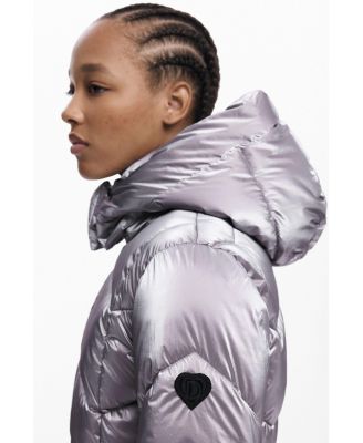 Women's Metallic quilted coat