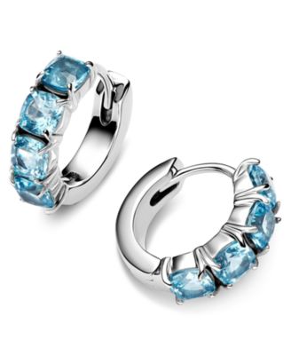 Light Blue Hoop Earrings