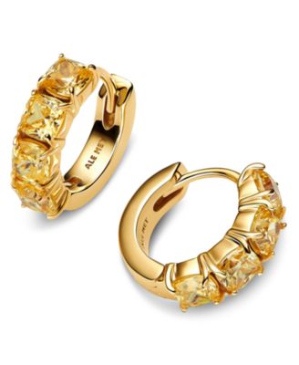 Yellow Hoop Earrings