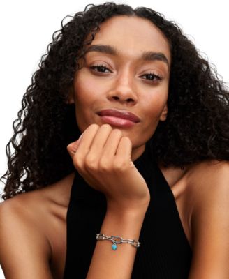 Turquoise Heart Mini Dangle Charms