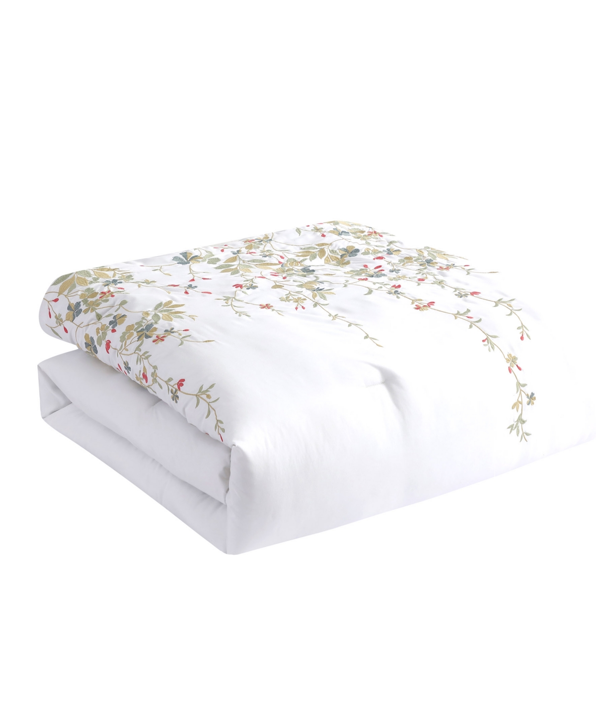 Hallmart Collectibles Jansy Embroidered 5-pc. Comforter Sets In White