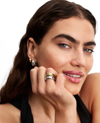 Rippled Wide Band Ring