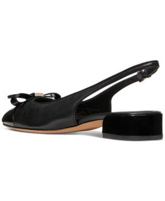 Women's Deco Bow Slingback Pumps