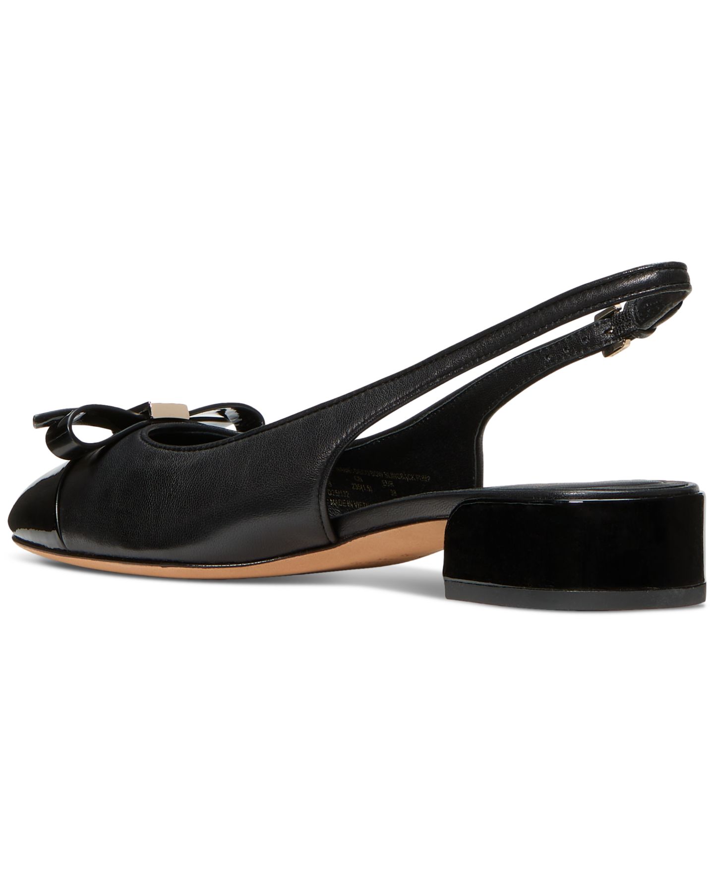 Женские туфли Kate Spade New York Deco Bow Slingback, цвет: Чёрный — фото 3