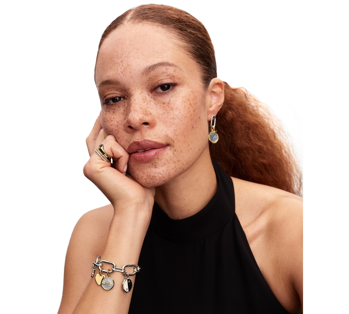 Pandora Openable Stud Earrings In Metallic