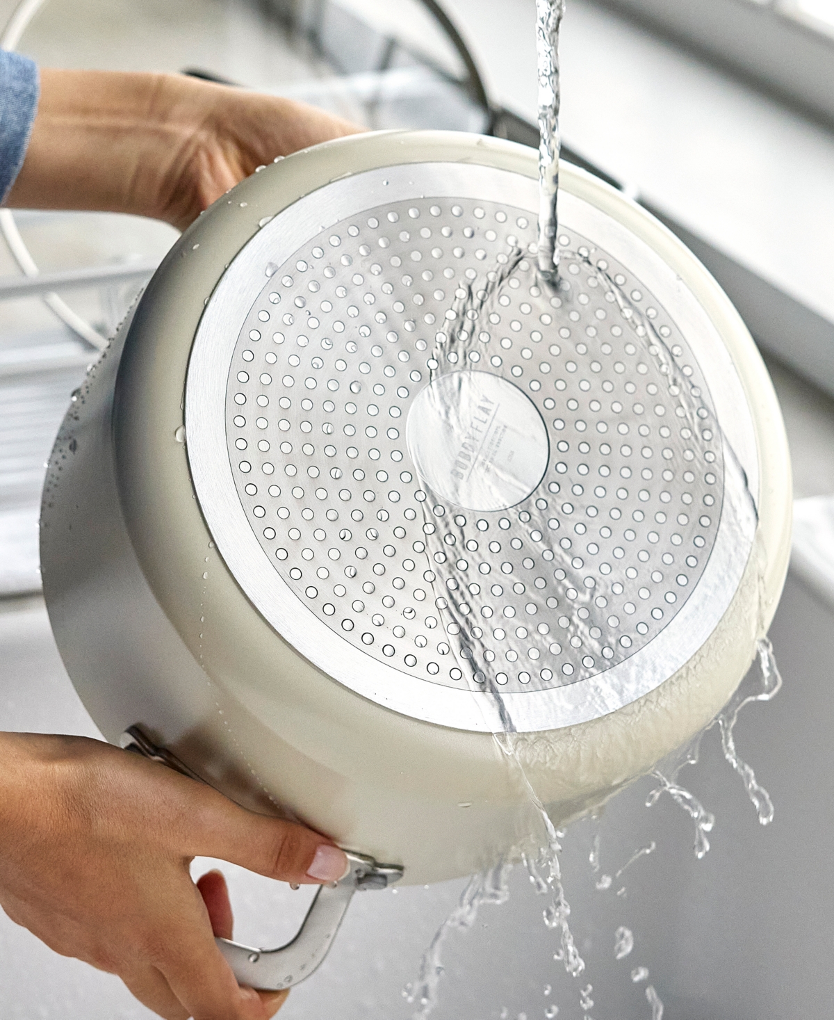 Greenpan Bobby Flay Ceramic Nonstick 6-quart Stockpot In Neutral