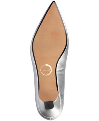 Women's Pammie Pointed Toe Kitten Heel Dress Pumps