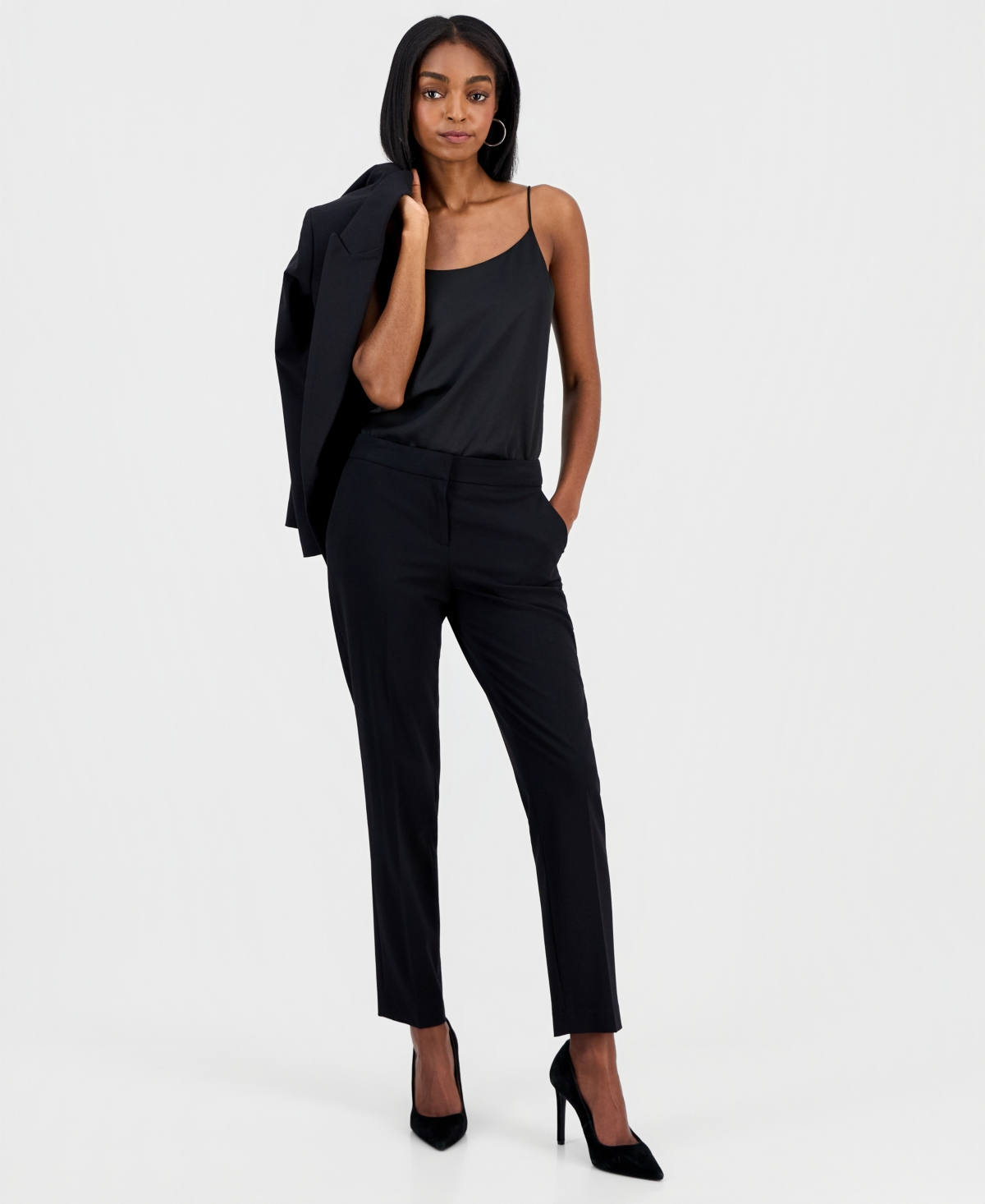 Bar Iii Women's Bi-Stretch Straight-Leg Dress Pants, Created for Macy's