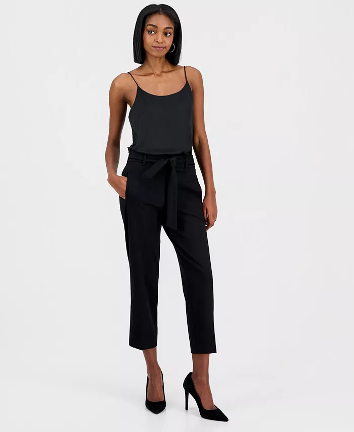 Women's Compression Tie-Front Capris Pants