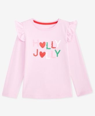 Epic Threads - Toddler Girls Holly Jolly Long Sleeve T-Shirt