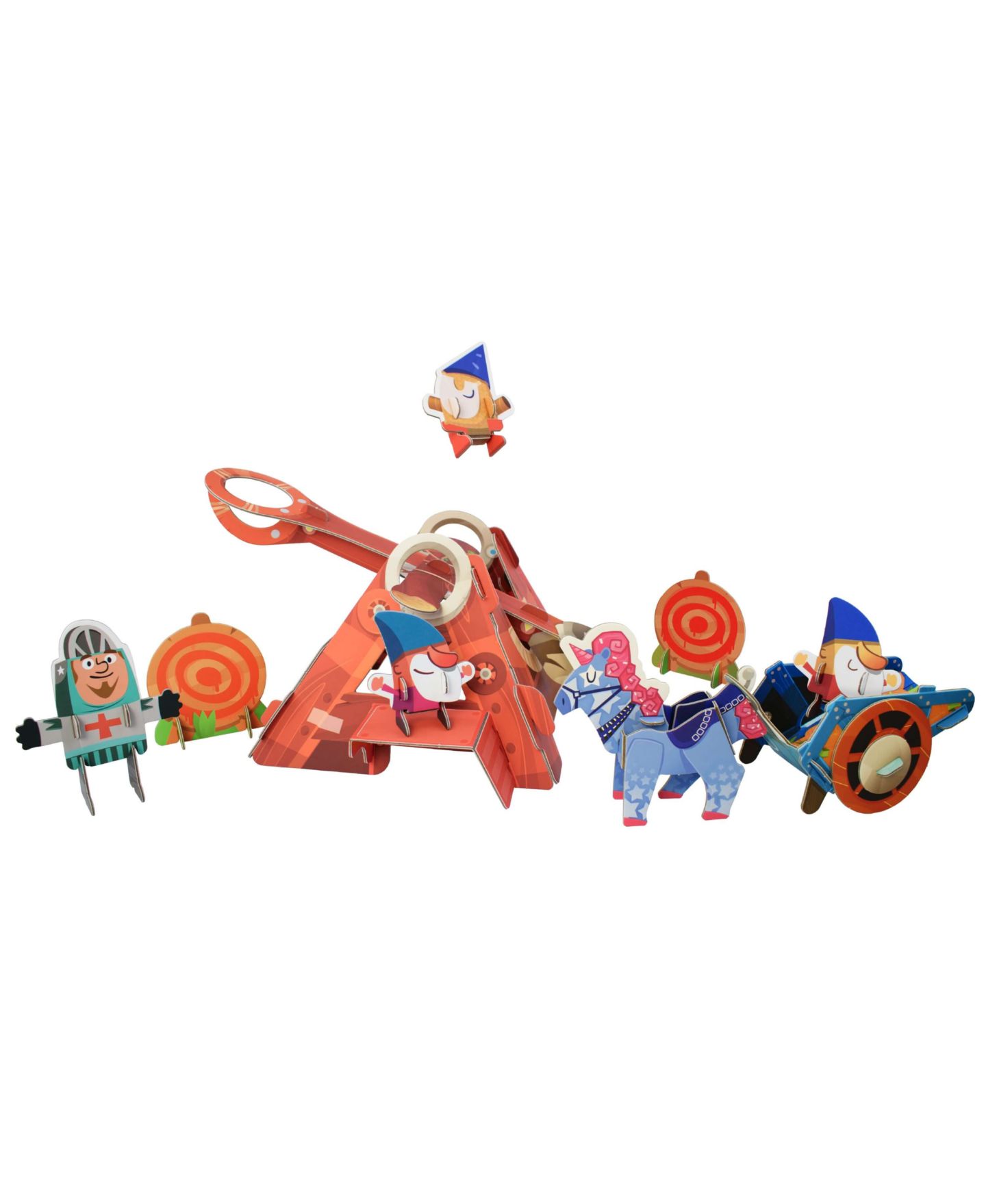 Детский конструктор Playper Curious Kingdom Catapult Gnome Launcher 22-Piece Building Set, Ages 3+ — фото 1