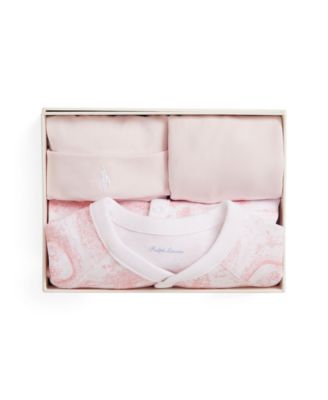 Baby Boys and Girls Toile Cotton 3-Piece Gift Set
