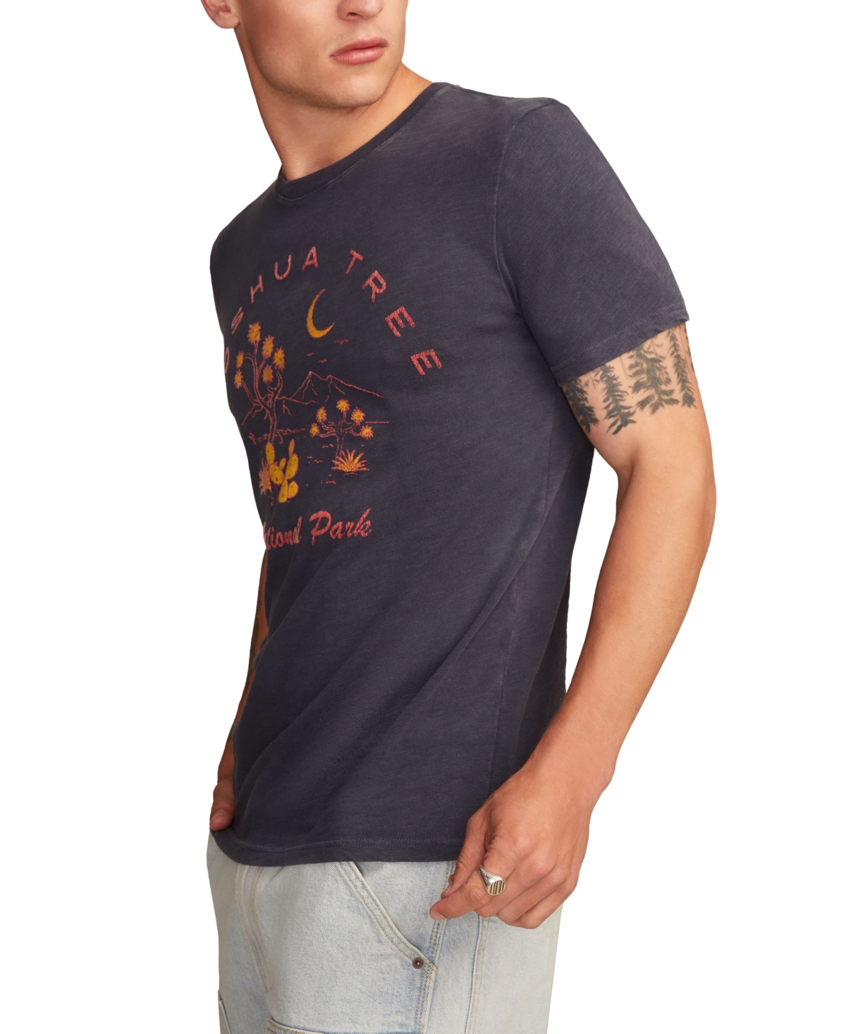 Lucky Brand Men's Crewneck Joshua Tree T-shirt In Brown