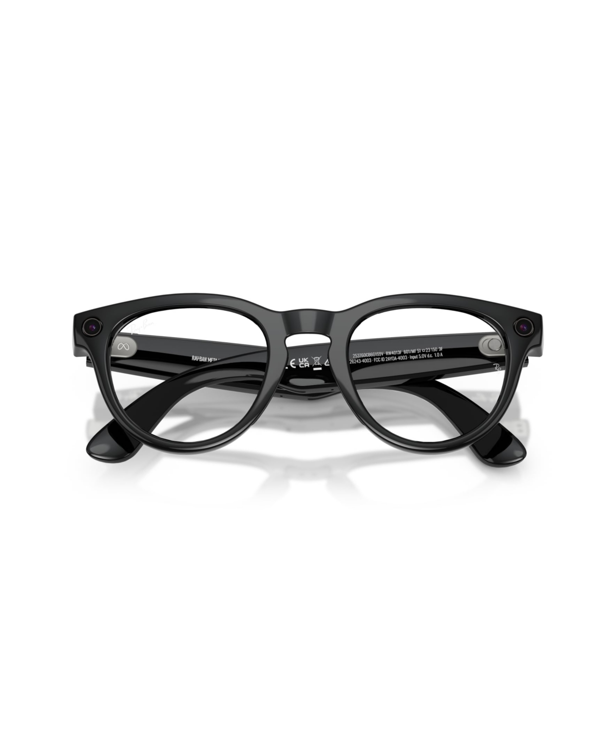 Ray Ban Unisex Ai Meta Gen2 Transition Headliner Glasses, Rw4013 In Black