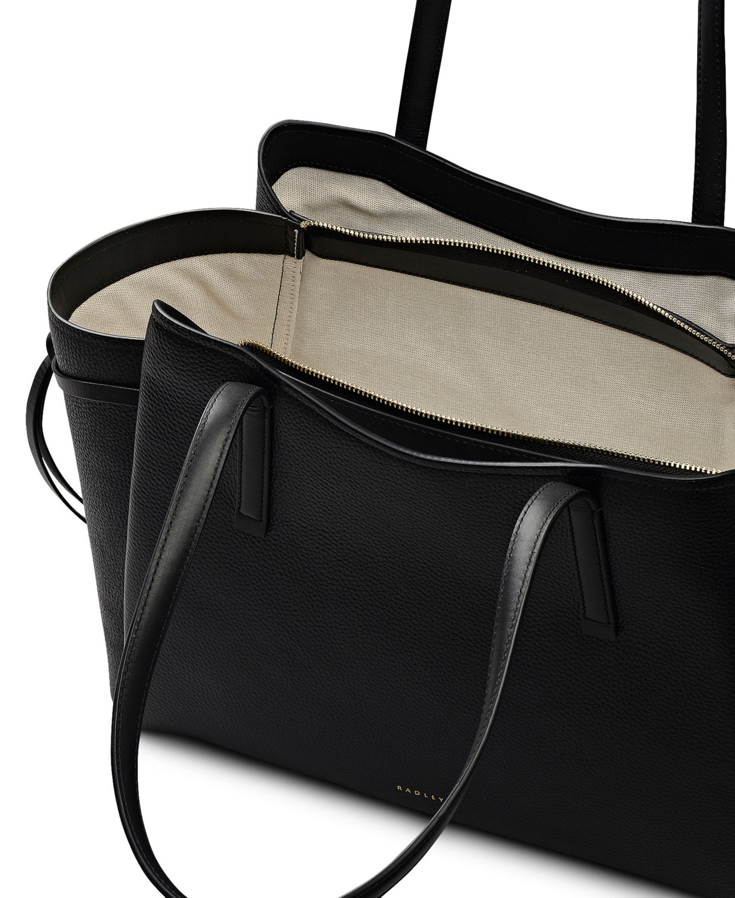 Женская сумка Radley London Blake Gardens Large Leather Ziptop, цвет: Чёрный — фото 4