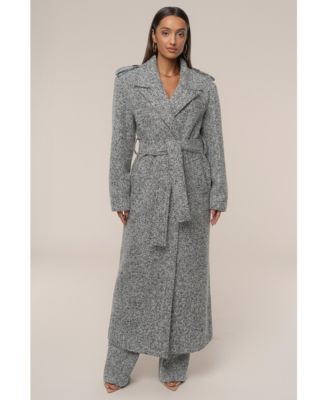Women's Savannah Belted Tweed Coat