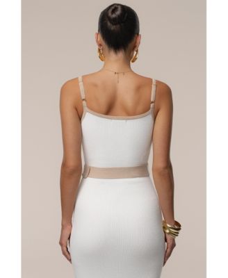 Women's Belted Cami Maxi Dress