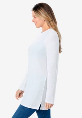 Plus Size Within Ultra Soft Waffle Thermal Sweatshirt