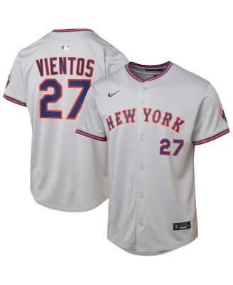 Nike - Big Boys and Girls Mark Vientos Gray New York Mets Road Limited Jersey