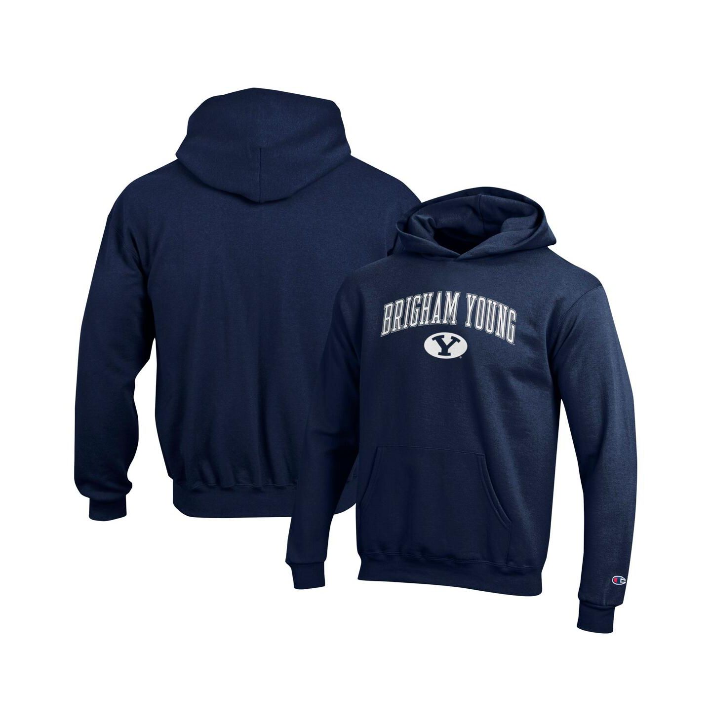 Детское худи Champion Navy BYU Cougars Campus Pullover — фото 1