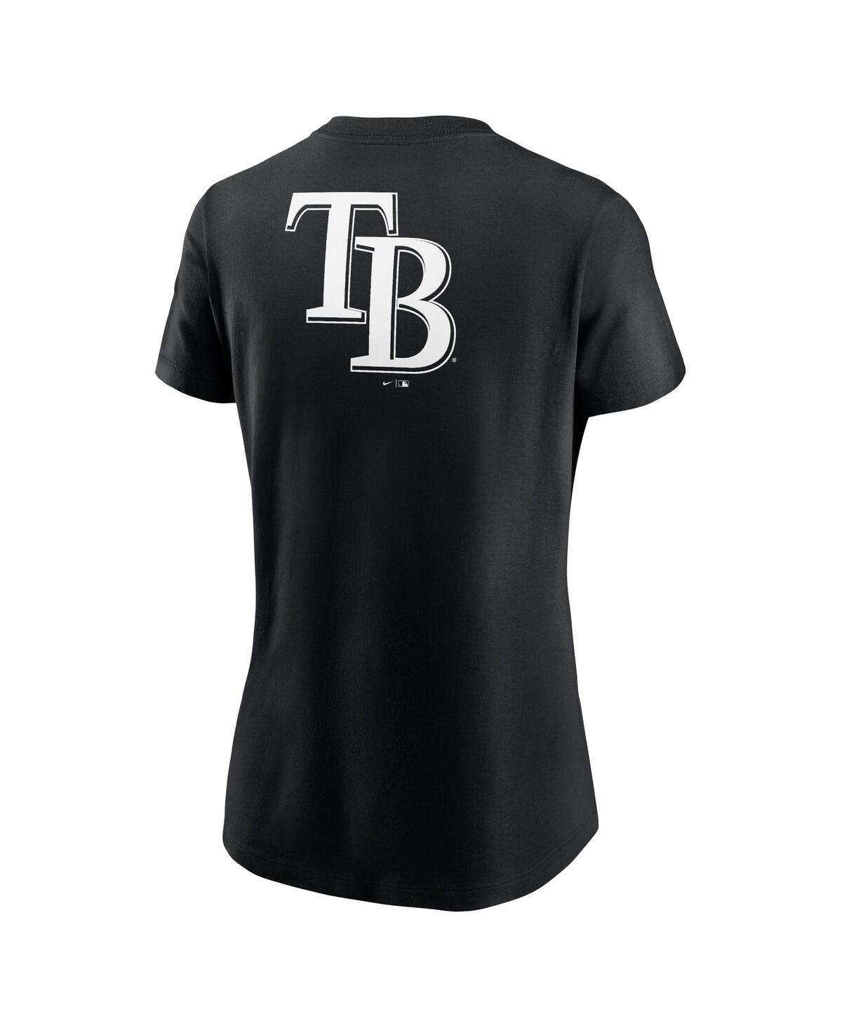 Nike Women's Black Tampa Bay Rays Over Shoulder T-shirt In Black