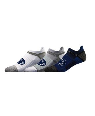Strideline - Men's and Women's Penn State Nittany Lions Premium Low 3-Pack Ankle Socks Set