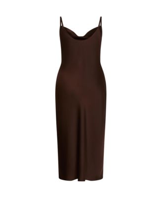 Plus Size Satin Slip Dress