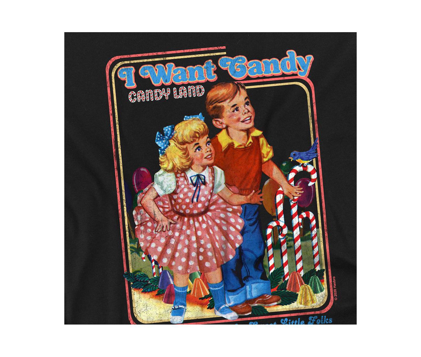 Мужская футболка Hasbro+ Candy Land I Want Candy, цвет: Чёрный — фото 2