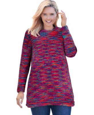 Women's Plus Size Crewneck Chenille Sweater