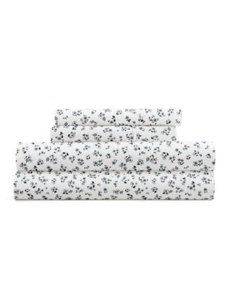 Delicate Blossoms 4-P.c. Sheet Set, Queen