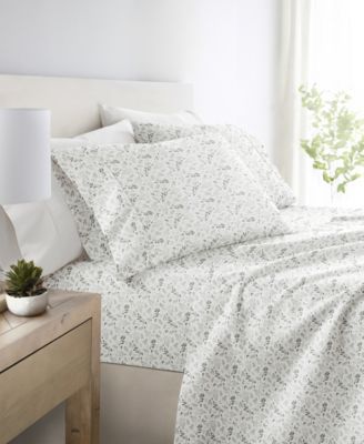 Delicate Blossoms 4-P.c. Sheet Set, King