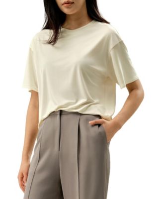 Women's Oversized Silk Jersey Tee